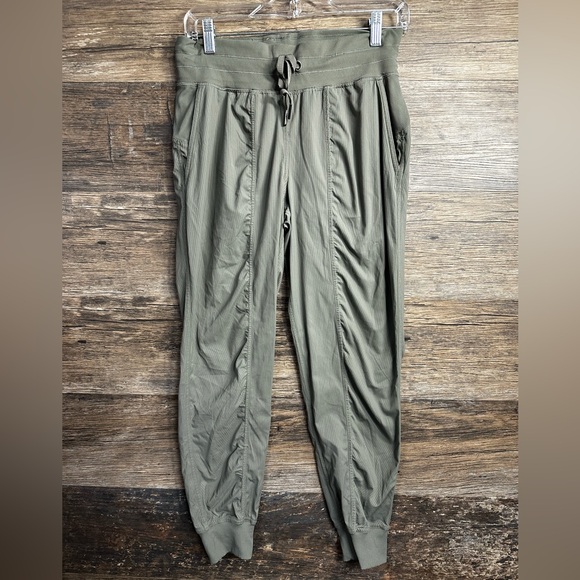 lululemon athletica Pants - lululemon athletica Dance Studio Green Track Pants Joggers